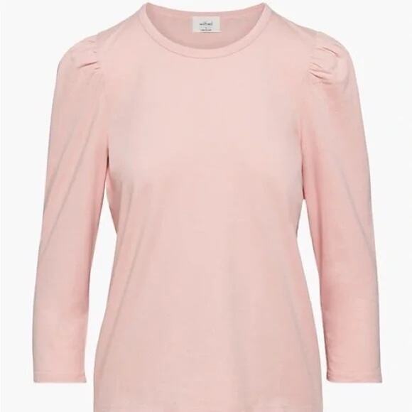 Wilfred Miranda Long Puff Sleeve Top in Poetic Pink Size Small NWT - Picture 1 of 6